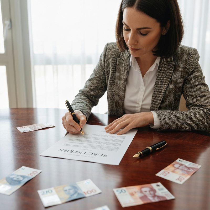 Checkliste fuer den Krankenkassenwechsel mit Stift und Dokumenten